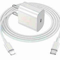Chargeur applePD FFast Haute Puissance 20 W + Câble Pour Câble D
