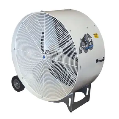 Schaefer VKM36-O 36" Versa-Kool Mobile Spot Cooler Portable Drum Fan with OSHA-Guard, Made in USA, H...