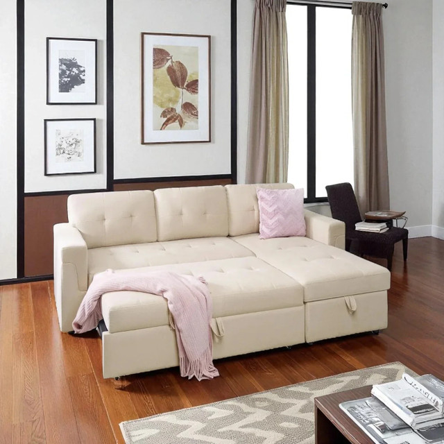 Brand New Sectional Sofa Bed with USB Charging Port In Sale in Couches & Futons in London