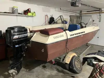 Good project boat Engine not connected Solid trailer $1000 obo