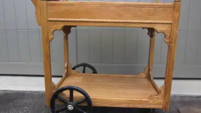 WOODEN TEA CART, View more