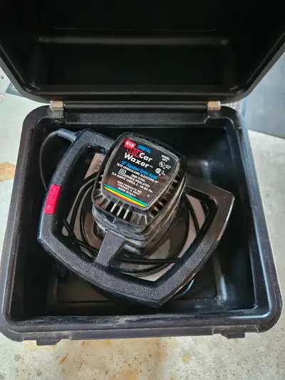 Car polisher in case, works well, I just don't use it.