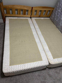 King size mattress with boxes