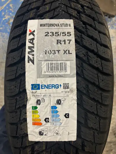 One Set of 4 Brand New ZMax WinterNova Tires, Studdable. Size- 235/55 R17- 740$ 2 Sets of 4 Brand Ne...