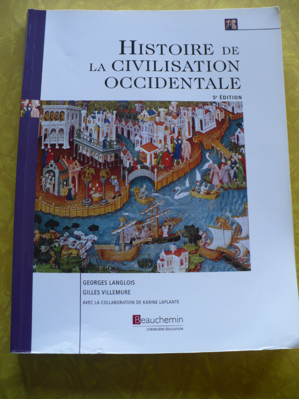 HISTOIRE DE LA CIVILISATION OCCIDENTALE 5E EDITION dans Manuels  à Longueuil/Rive Sud