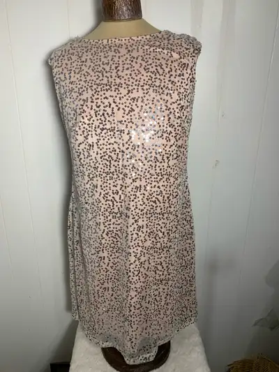 Womens Pink and Silver Sequins Dress. Venus. Size 12., View more