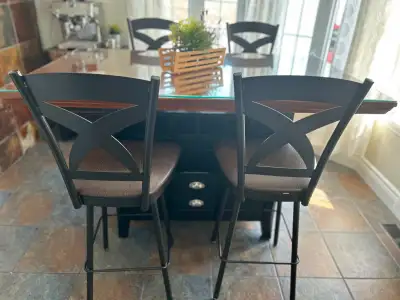 Table de salle à manger hauteur bistrot, View more
