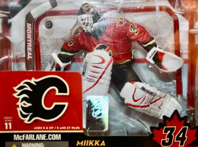 Calgary Flames NHL Miikka Kiprusoff Goalie Action Figure Mcfarlane