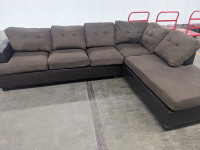 Large Brown sectional - free delivery 