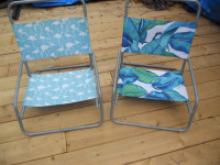 Beach chairs set of two Retro