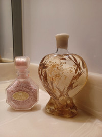 Bath salt and decorative bathroom bottle