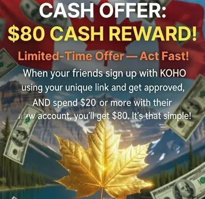 80$ Cash Reward Bonus, View more