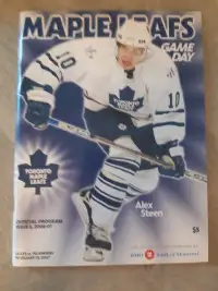 Toronto Maple Leafs game day magazines various years