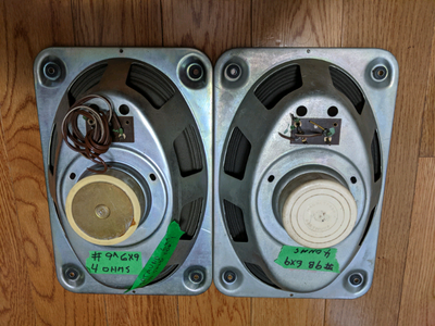VINTAGE 6X9 SPEAKERS DORTMUND GERMAN MADE EXCELLENT  4 OHMS, View more