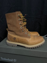 TIMBERLAND Women's  Auth Suede RT Wheat 8307A Boots LaceUS 7 EUC