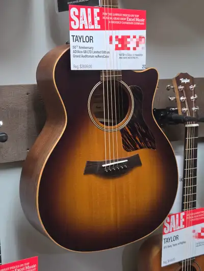 SALE! Taylor 50th Anniversary AD14ce-SB LTD Limited Edition GA, View more