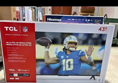 TCL 43" 4K UHD HDR TV, View more