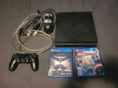 500GB PS4 SLIM + 2 GAMES!, View more