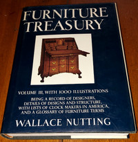 Furniture Treasury Unread HCDJ Book W. Nutting