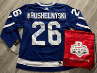 NWT Signed Mike Krushelnyski Toronto Maple Leafs Hockey Jersey