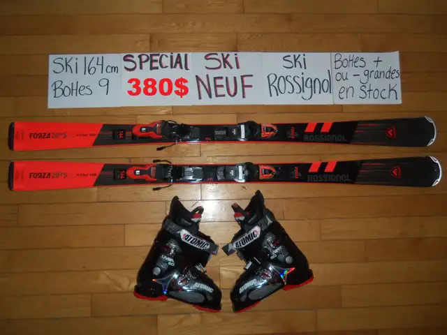 Kit plusieurs ensembles ski alpin twin tip titanium 160 165 cm in Ski in Drummondville - Image 8