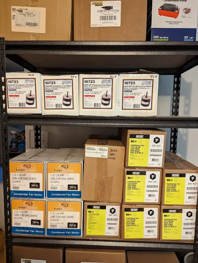 AC Parts -  Capacitors Condenser Fan Motors Contactors in Heating, Cooling & Air in City of Toronto - Image 3