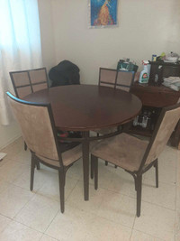 Dining table and chairs for sale