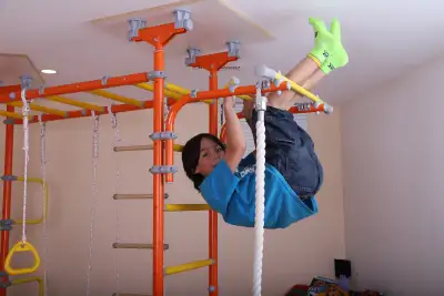 Keep your kids active and away from screens with a LIMIKIDS indoor gym! Perfect for cold winter days...