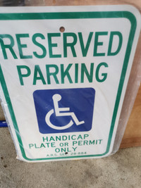 Reserved Parking for Disabled