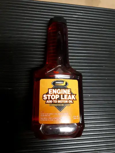 One bottle of engine stop leak. Please reply by email or call/text (905)512-1162.