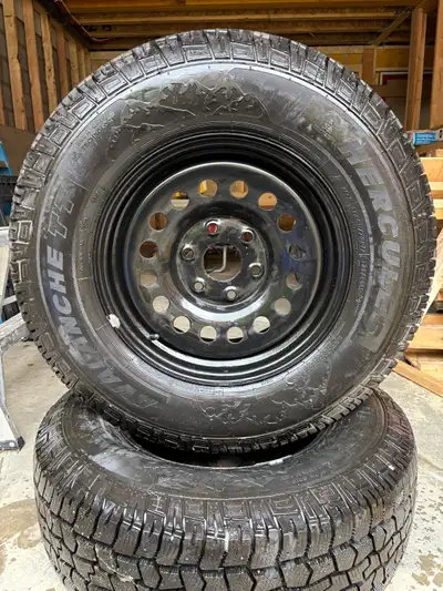 Brand new tires and rims stored in a heated garage. Hercules Avalanche LT 265/70 R17 Fits Chev Silve...