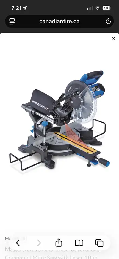 Mastercraft Mitre Saw used, View more