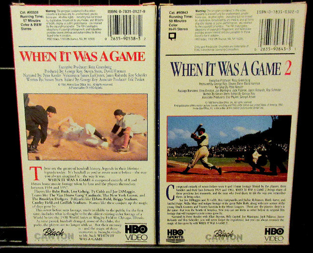 The History of Baseball & When It Was A Game 1 & 2 (VHSx3) NICE in CDs, DVDs & Blu-ray in Stratford - Image 3