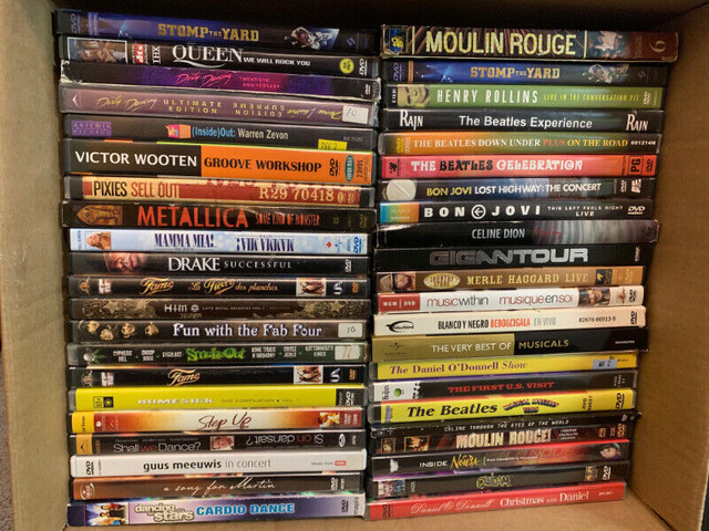 LOT SALE # 3 - " VARIOUS MUSIC DVDS "Pick & Choose (42) in CDs, DVDs & Blu-ray in City of Halifax