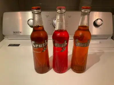 Vintage Glass unopened Crush Bottles, View more