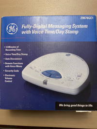 GE Answering Machine - Digital with Voice Time & Day Stamp