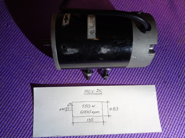 DC 110v magnet servo motor for metal mini lathe 7 x 14. in Other Business & Industrial in City of Toronto
