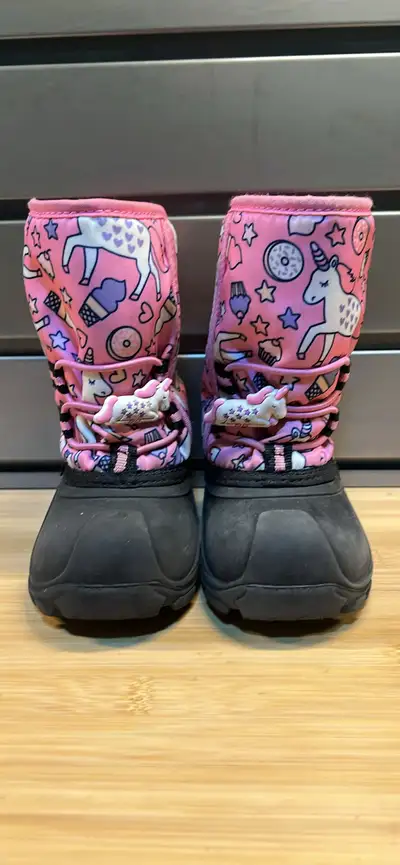 Keep your little one's feet warm and stylish with these adorable Unicorn Winter Boots, perfect for b...