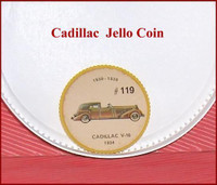 Jello Coin  1934 Cadillac V-16  #119  Premium from the 60's