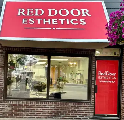 Private treatment room and hair station available inside Red Door Esthetics, an established boutique...