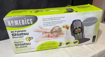 HomeMedics Shiatsu Massager Heat New, View more