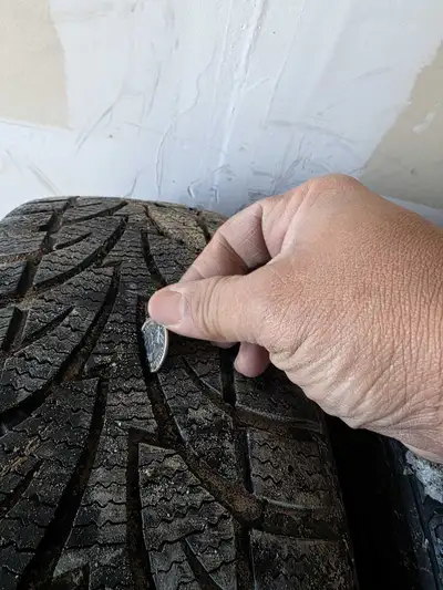 I am selling a set of used winter tires vw jetta mounted on steel rims, size. These tires have been...