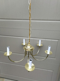 Brass ceiling light chandelier (New never installed)
