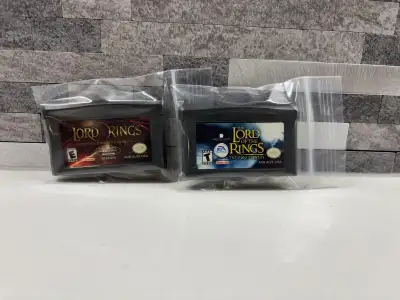 Relive the epic adventures with these Lord of the Rings games for the Game Boy Advance! This listing...