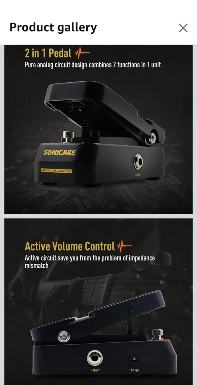 SONICAKE VolWah Active Volume & Wah Pedal in Amps & Pedals in City of Toronto - Image 7