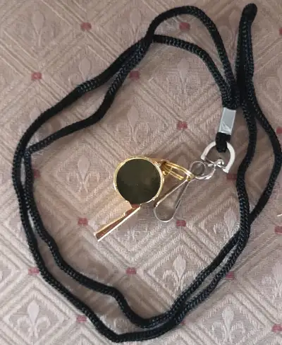 Gold covered whistle, View more