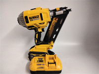 DEWALT CORDLESS NAIL GUN WITH BATTERY AND CHARGER