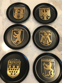 6 German City Commemorative  Plates 50 Year