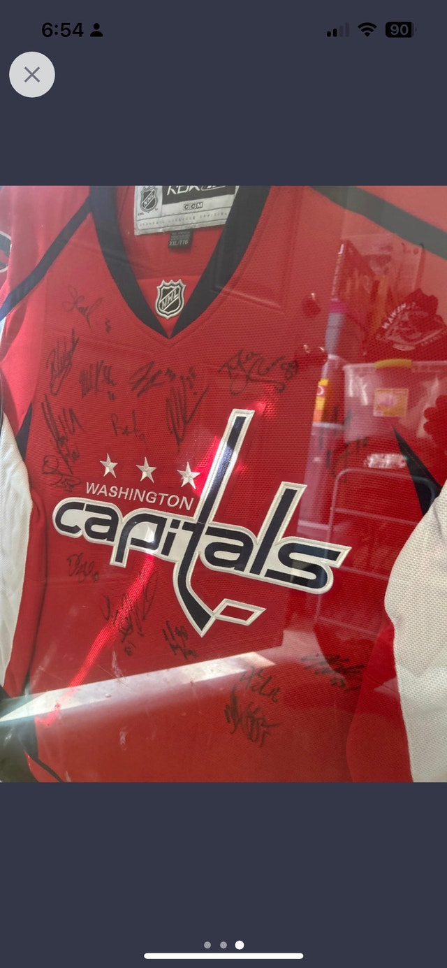 Washington Capitols professionally framed signed jersey ovechkin Arts