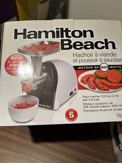 HAMILTON BEACH MEAT GRINDER, View more